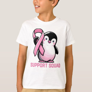 Support Squad Ich bin für Sie da Pinguin Brust T-Shirt