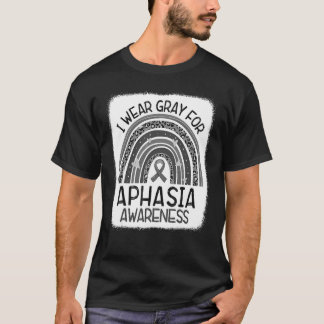 Support Squad Ich trage Grau für Ahasia Awareness  T-Shirt