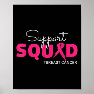 Support Squad Ich trage rosa Brustkrebs-Bewusstsei Poster