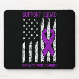 Support Squad - Lila Bauchspeicheldrüsenkrebs-Bewu Mousepad