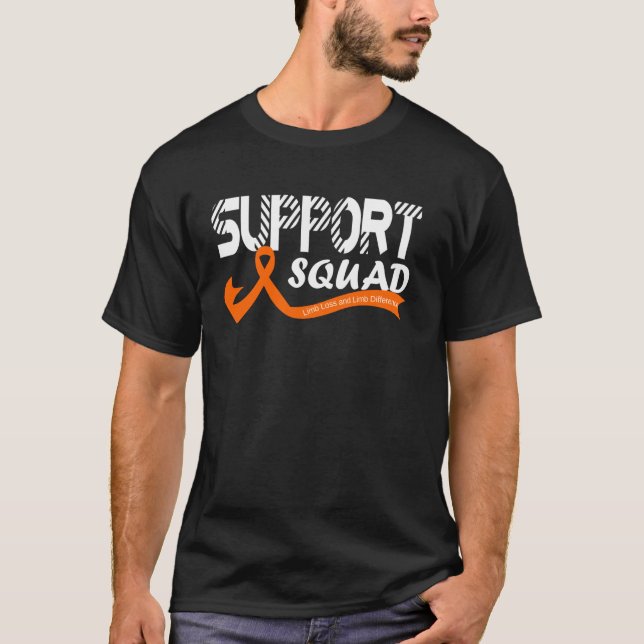 Support Squad Limb Loss and Limb Difference Awaren T-Shirt (Vorderseite)