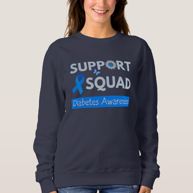 Support Squad - monatliches Design zur Sensibilisi Sweatshirt (Vorderseite)