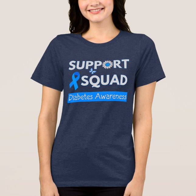 Support Squad - monatliches Design zur Sensibilisi Tri-Blend Shirt (Vorderseite)