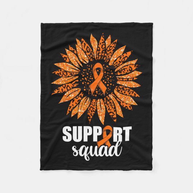 Support-Squad-Shirt Fleecedecke (Vorderseite)
