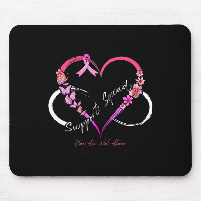 Support Squad Sie sind nicht allein Brustkrebs im  Mousepad (Vorne)