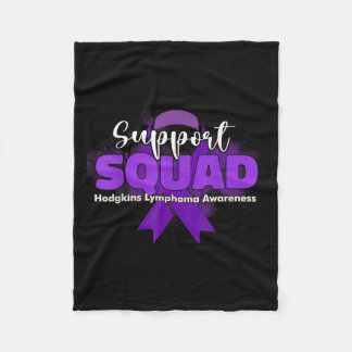 Support Squads Purple Ribbons Hodgkins Lymphoma Aw Fleecedecke