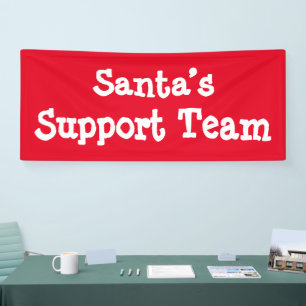 Support-Team des Weihnachtsmanns Banner
