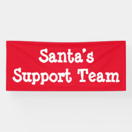 Support-Team des Weihnachtsmanns Banner