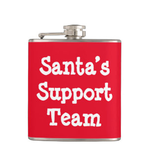 Support-Team des Weihnachtsmanns Flachmann