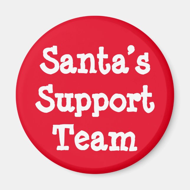 Support-Team des Weihnachtsmanns Magnet (Vorne)