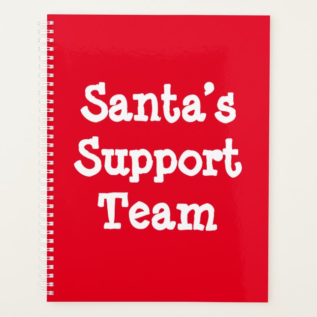 Support-Team des Weihnachtsmanns Planer (Vorderseite)