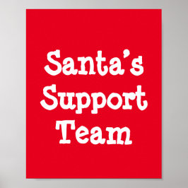 Support-Team des Weihnachtsmanns Poster