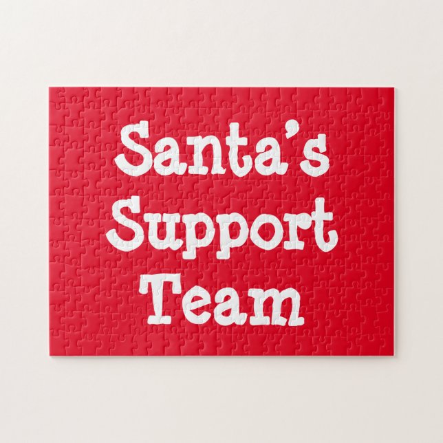 Support-Team des Weihnachtsmanns Puzzle (Horizontal)