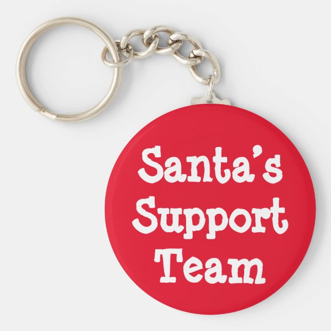 Support-Team des Weihnachtsmanns Schlüsselanhänger (Vorne)