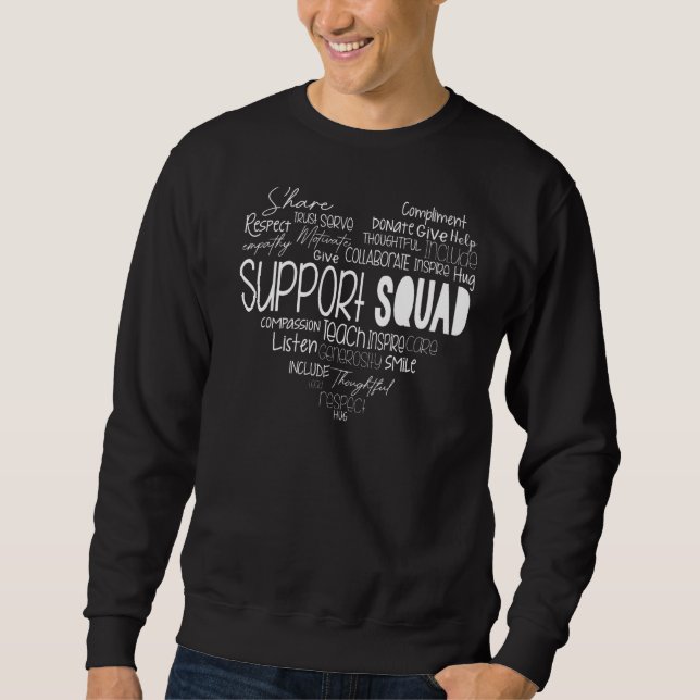 Support-Team-Lehrer-Support-Squad Sweatshirt (Vorderseite)