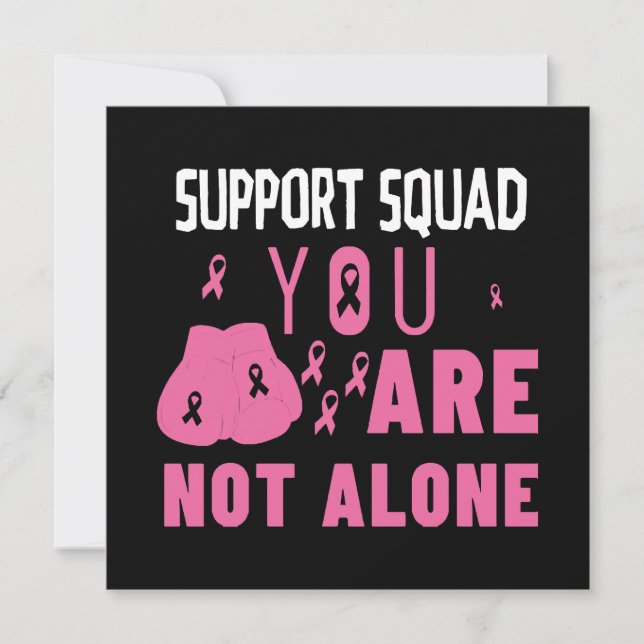 Support-Team Sie sind nicht allein Einladung (Vorderseite)