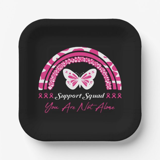Support-Team Sie sind nicht allein Pappteller (Vorderseite)