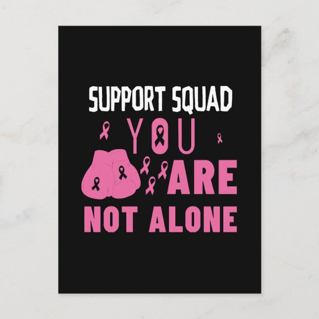 Support-Team Sie sind nicht allein Postkarte (Vorderseite)