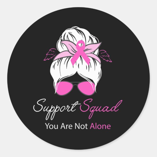 Support-Team Sie sind nicht alleine (2) Runder Aufkleber (Vorderseite)