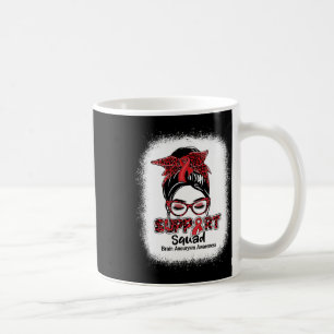 Support-Team Unordentlicher Dutt Burgunderband Geh Kaffeetasse