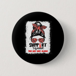 Support-Team Unordentlicher Knoten Roter Krieger B Button