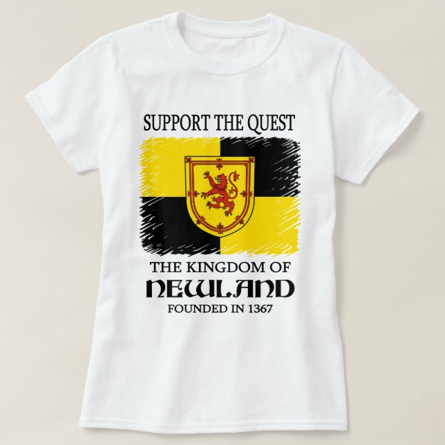 Support the Quest  T-Shirt (Design vorne)