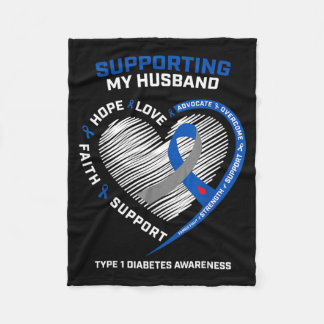 Support Type One Diabetic Husband Type 1 Diabetes Fleecedecke