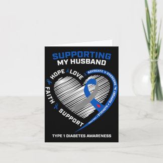 Support Type One Diabetic Husband Type 1 Diabetes Karte