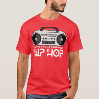 Support Untergrund Hip Hop Boombox T-Shirt