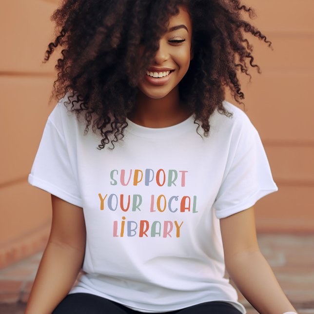 Support Your Local Library Tri-Blend Shirt (Von Creator hochgeladen)