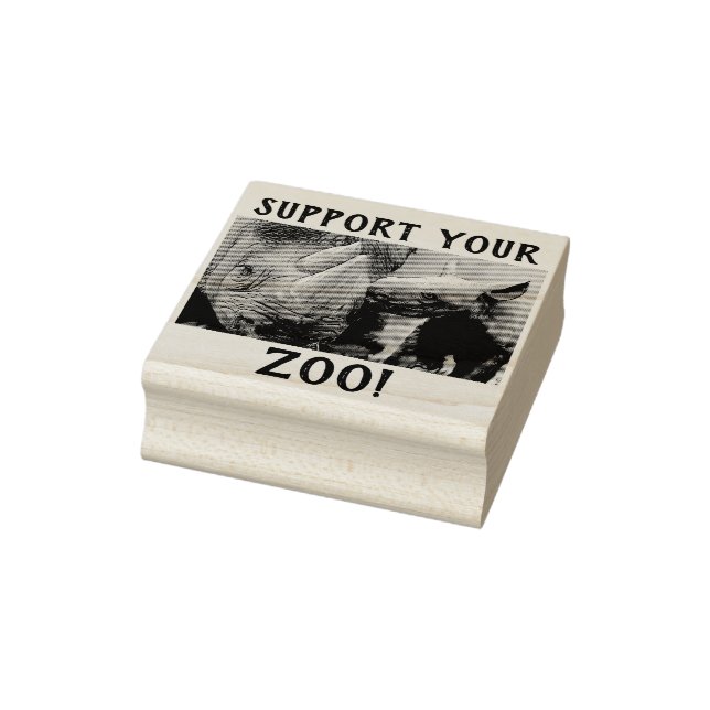 "Support Your Zoo" Gummistempel (Stempel)