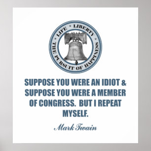 Suppose - Mark Twain Poster