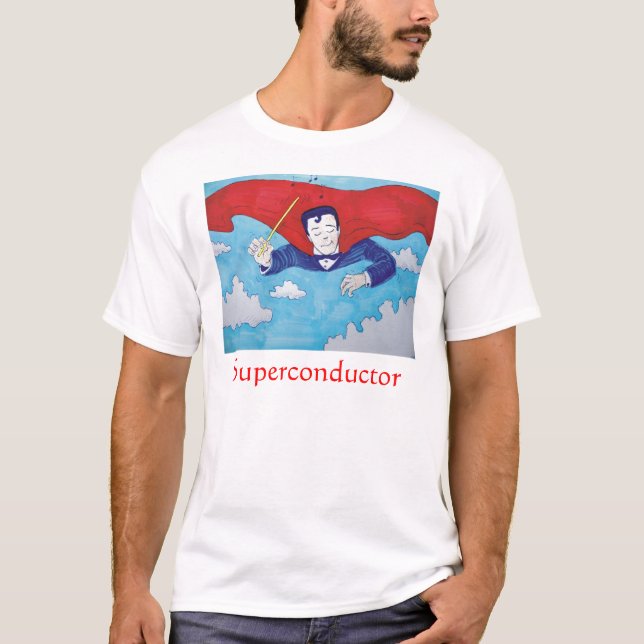 Supraleiter-Cartoon T-Shirt (Vorderseite)