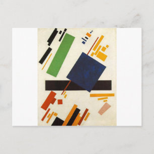 Suprematisches Gemälde von Kazimir Malevich Postkarte