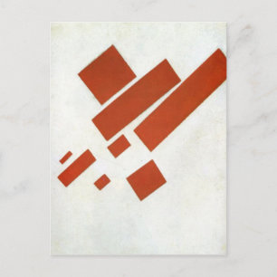 Suprematismus. Zweidimensionales Selbstportrait Postkarte