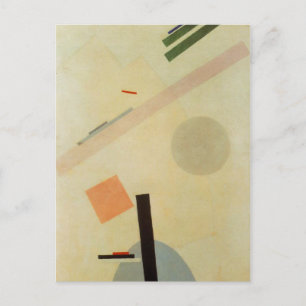 Suprematistisches Gemälde von Kazimir Malevich Postkarte