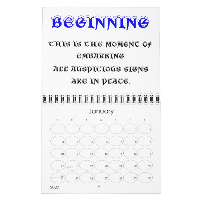 SUPREME ASSAILANT CALENDAR KALENDER (Jan 2027)