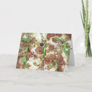 "Supreme Pizza" Get Well Card Karte