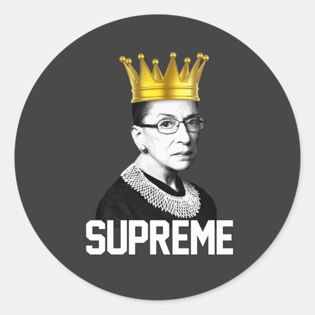 SUPREME RBG RUNDER AUFKLEBER (Vorderseite)