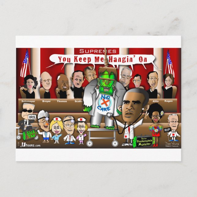 Supremes vs. ObamaCare 3 Postkarte (Vorderseite)