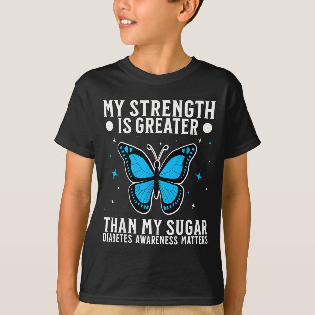 Suprt Diabetes Awareness Month Diabetes For Women  T-Shirt (Vorderseite)