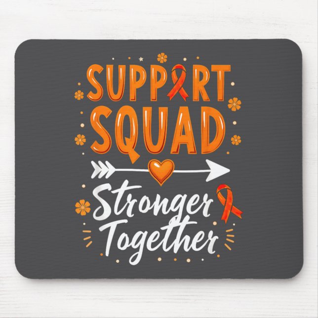Suprt Squad Adhd Awareness  Mousepad (Vorne)