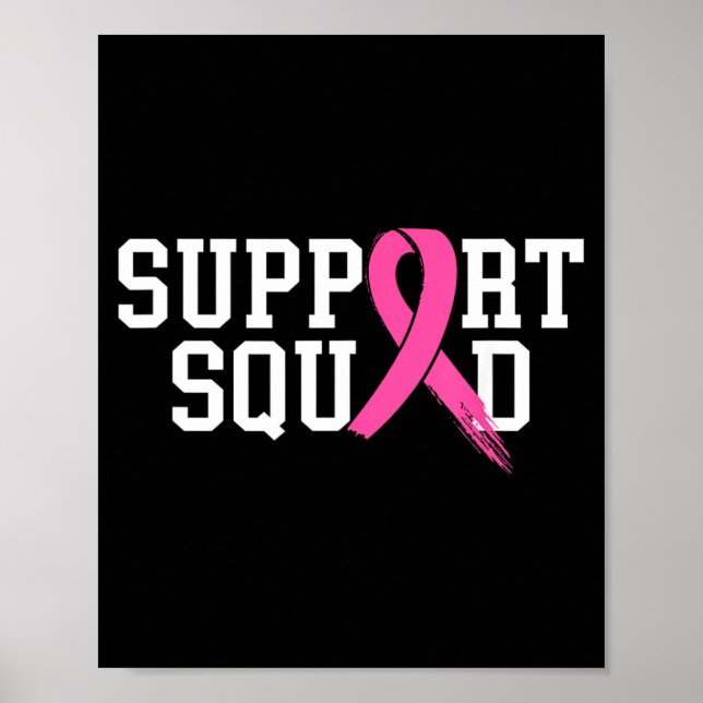 Suprt Squad Brustkrebsmonat nk Poster (Vorne)