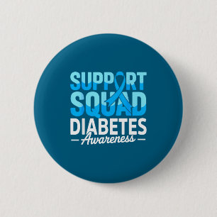 Suprt Squad Ich Trage Blau Diabetes Typ 1 T1d Bewu Button