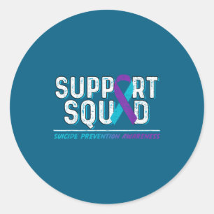 Suprt Squad Suprt Suizidpräventions-Bewusstseins-S Runder Aufkleber