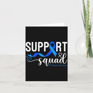 Suprt Squad Typ-1-Diabetes-Bewusstsein T1d Blaues Karte