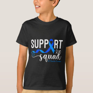 Suprt Squad Typ-1-Diabetes-Bewusstsein T1d Blaues T-Shirt