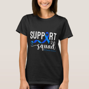 Suprt Squad Typ-1-Diabetes-Bewusstsein T1d Blaues T-Shirt
