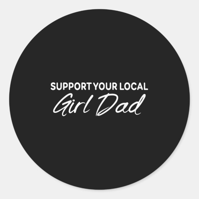 Suprt Your Local Apparel  Runder Aufkleber (Vorderseite)