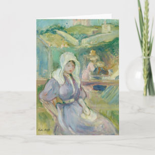 Sur La Plage à Portrieux   Berthe Morisot Karte